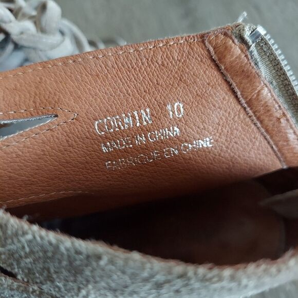 Jeffrey Campbell Corwin Lace Up Suede Block Heel Bootie Sandal 10 - Picture 11 of 12